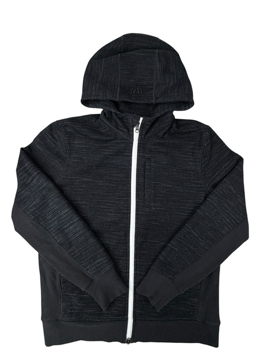 lululemon athletica Other - RARE!! Lululemon | Heavy Scuba Core Hoodie | Heathered Black | Leather | XXL
